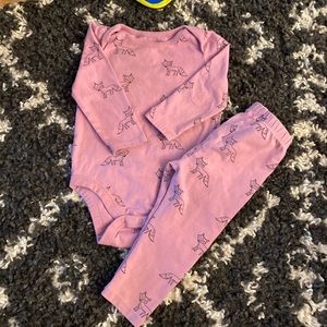 Baby Gap Outfit 12-18 Month Purple Fox